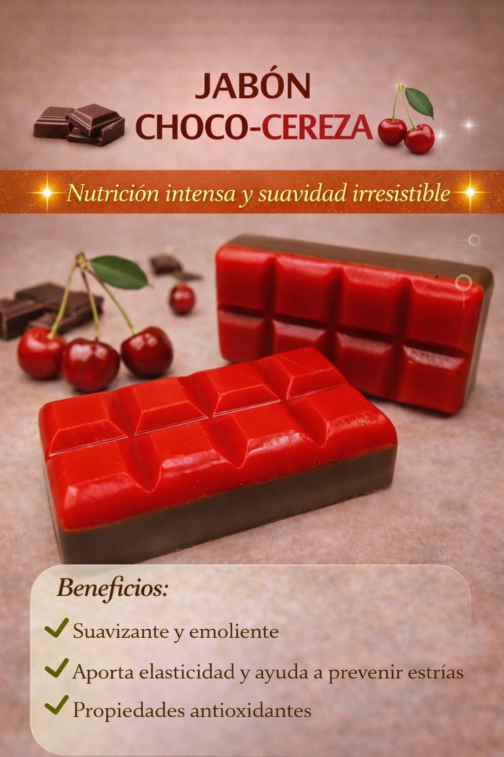 Jabón Choco-Cereza