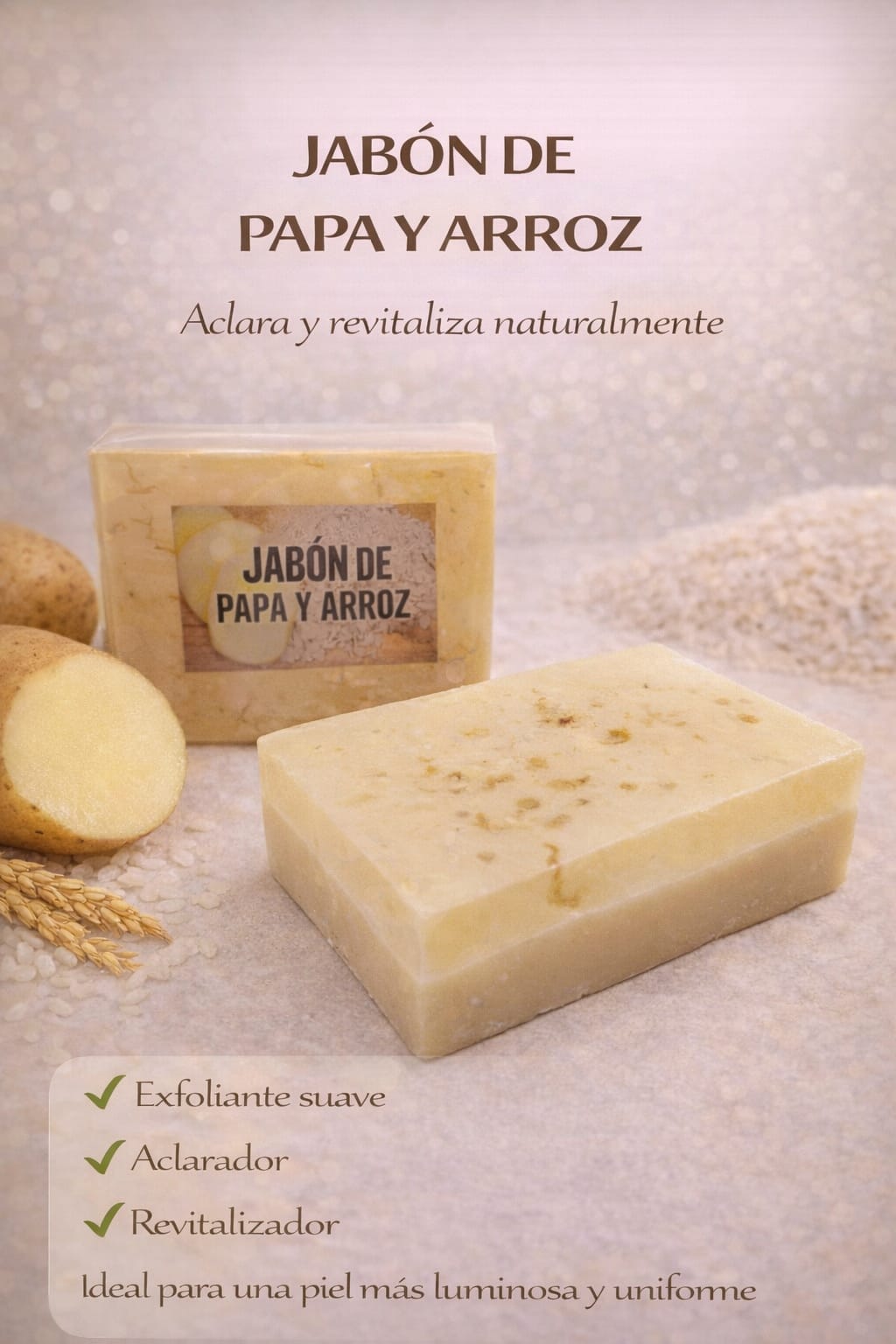 Jabón de Papa y Arroz